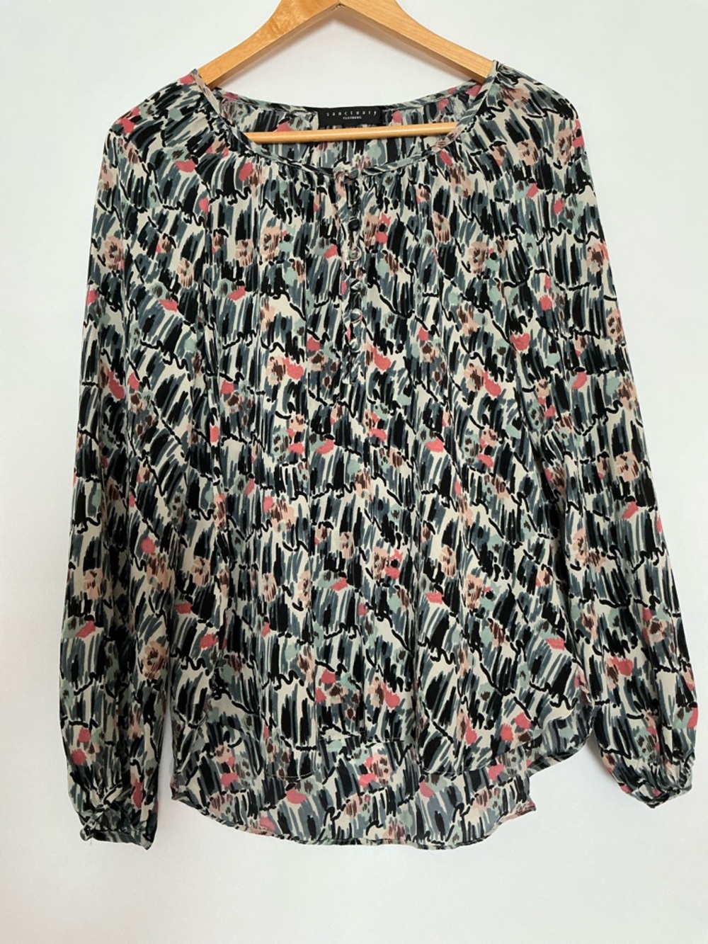 Sanctuary Women's Abstract Multicolor Blouse